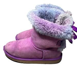 UGG Violet Bloom Purple Mini Bailey Bow II Ugg Boots Size 4
